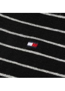 Tommy Hilfiger, Damen, Socken &raquo;TH WOMEN SOCK 2P SMALL STRIPE&laquo; 2 Paar, 2 Stk. tlg. mit schmalem Rippenb&uuml;ndchen, meliert, gestreift, black, 39-42, black