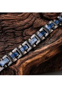 Bransoletki Holzkern dla Fortissimo (Sodalit/szary) wykonane z naturalnego drewna, regulowana długość