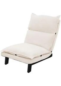 ML-Design Bodenstuhl Beige , Textil , 59x73.5x96 cm , Gartenmöbel, Gartenliegen, Relaxliegen