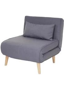 MCW Schlafsessel Hellgrau , Textil , 75x77x70 cm , Wohnzimmer, Sofas & Couches, Schlafsofas, Schlafsessel