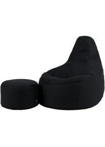 I.C.O.N. icon Sitzsack mit Hocker Dalton XXL Gaming , Textil , 270 L , 94x85x92 cm , Hergestellt in Deutschland, Oeko-Tex® Standard 100 , Wohnzimmer, Sessel, Sitzsäcke, XXL Sitzsäcke