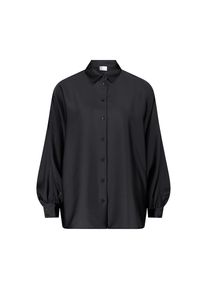 Vera Mont, Damen, Satinbluse &raquo;Satin-Bluse mit Kragen&laquo;, Schwarz, 42, Schwarz, Passform: Oversized