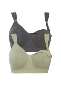 bonprix , Still-BH »Still BH ohne Bügel mit Baumwolle (2er Pack)« Packung, 2, 2 Stk. tlg., Still BH ohne Bügel mit Baumwolle (2er Pack) , graugrün...