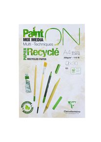 Zeichenpapierblock Paint'ON Recycle A4 250g/m²