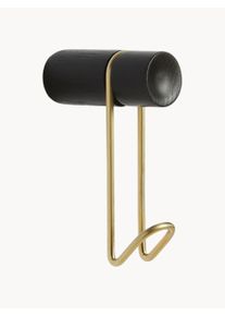 Woud Cabide de parede em madeira de carvalho Around, conjunto de 2 Preto L 3 x Alt 12 cm