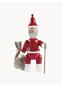 Kay Bojesen Objeto decorativo artesanal em madeira de faia Santa Claus Vermelho C 11 x L 5 x Alt 20 cm