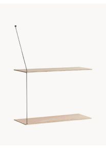 Woud Estante de parede em madeira de carvalho Stedge Bege L 60 x Alt 120 cm