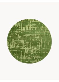 Louis De Poortere Okrągły dywan żakardowy z wypukłą strukturą Baobab Zielony Ø 140 cm