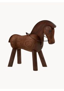 Kay Bojesen Objeto decorativo em madeira de nogueira artesanal Horse Preto, Castanho L 16 x Alt 15 cm