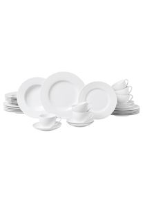 Villeroy & Boch Villeroy & Boch Kombiservice, Wei&szlig;, Keramik, 30-teilig, Uni, 39.4x33.8x39.4 cm, Geschirr, Geschirrsets, Kombiservice