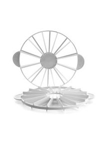 Ibili Marcador tartas en porciones blanco - Ø 26 cm - 1 unidad