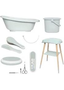 bébé-jou Bebe Jou Babybadeset , Grün , Kunststoff , 7-teilig , 79.5x40x46 cm , Pflegen, Baden, Babybadewannen