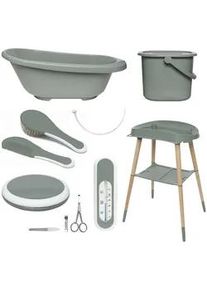 Bebe Jou Babybadeset , Grün , Kunststoff , 7-teilig , 79.5x40x46 cm , Pflegen, Baden, Babybadewannen