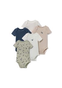 Tchibo - 5 Baby-Bodys - Unisex - Gr. 98/104 - blau