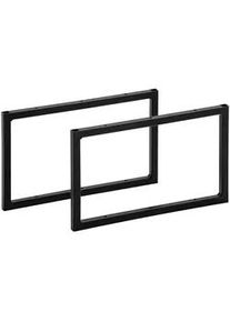 Stylife FUß , Schwarz , Metall , 45.5x28x15 cm ,