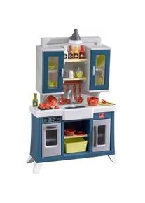 Ambia Garden Kinderküche Modernes Landhaus , Blau, Weiß , Kunststoff , 30-teilig , 76.2x121.9x27.9 cm , EN 71 , Geräuscheffekte , Spielzeug, Kinderküchen