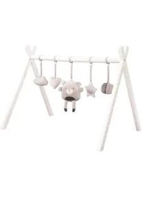 Roba Spieltrapez mit Anhängerset Roba Style grau , Holz , Gepunktet , 69x52x51.5 cm , schadstofffrei , Spielzeug, Lernspiele