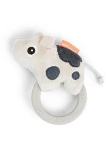 Rassel , Sandfarben , Textil , 9.5x3.5x11 cm , Spielzeug, Babyspielzeug, Greiflinge & Rasseln