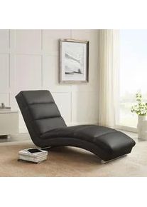 Salesfever Livetastic Relaxliege , Schwarz , Textil , 60x81x171 cm , Wohnzimmer, Sessel, Relaxliegen