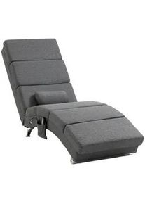 HOMCOM Bodenstuhl, Massagesessel Relaxsessel Liegesessel mit Fernbedienung , Textil , Füllung: Polyester,Schaumstoff , einzeln stellbar , 168x84x56 cm , Gartenmöbel, Gartenliegen, Relaxliegen