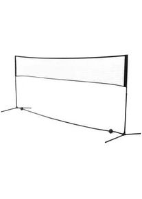 HOMCOM Badmintonnetz, PE-Netz, Schwarz, B400 x T103 cm x H94-158 cm , Metall , 103x400 cm , Freizeit & Co, Sport & Fitness
