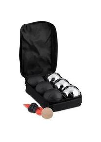 Relaxdays Boule Kugeln , Multicolor , Metall, Textil , Rund , 16x7 cm , Freizeit & Co, Gartenspielzeug