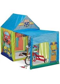 Relaxdays Spielzelt , Multicolor , Textil, Kunststoff , 146x109x75 cm , Freizeit & Co, Gartenspielzeug, Spielhäuser