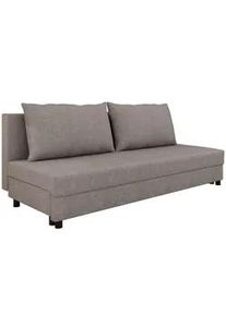 Panda Möbel Schlafsofa Facile mit Bettkasten – Moderne 2-in-1 Couch mit Stauraum, grau , Grau , Holz , 194x48x71 cm , Babymöbel & Kindermöbel, Kinderzimmer & Jugendzimmer, Schlafsofas