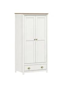 Möbilia Livetastic Drehtürenschrank , Weiß , Metall , Kiefer , massiv , 1 Fächer , 1 Schubladen , 91x185x54 cm , Schlafzimmer, Komplette Schlafzimmer und Serien, Schlafzimmerserien