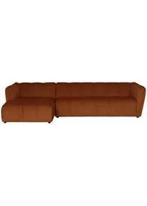 Mid.you Ecksofa , Rostfarben , Textil , 306x160 cm , Made in Eu , Wohnzimmer, Sofas & Couches, Wohnlandschaften, Ecksofas