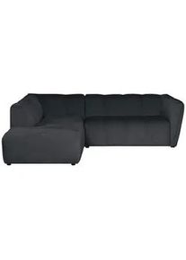 Mid.you Ecksofa , Grau , Textil , Struktur , 230x218 cm , Made in Eu , Wohnzimmer, Sofas & Couches, Wohnlandschaften, Ecksofas