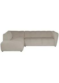 Mid.you Ecksofa , Creme , Textil , Struktur , 260x218 cm , Made in Eu , Wohnzimmer, Sofas & Couches, Wohnlandschaften, Ecksofas