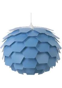 Beliani Hängeleuchte Segre 40/40/165 cm , Blau , Kunststoff , E27 , 60x176x60 cm , Lampen & Leuchten, Innenbeleuchtung, Hängeleuchten, Pendelleuchten
