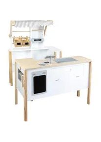 Small Foot Kaufladen , Multicolor , Holz, Kunststoff , 10-teilig , 106x106x40 cm , EN 71 , Spielzeug, Holzspielzeug