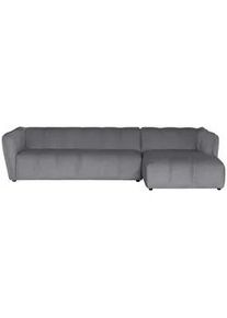 Mid.you Ecksofa , Hellgrau , Textil , Struktur , 306x160 cm , Made in Eu , Wohnzimmer, Sofas & Couches, Wohnlandschaften, Ecksofas