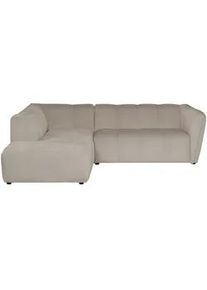 Mid.you Ecksofa , Creme , Textil , Struktur , 230x218 cm , Made in Eu , Wohnzimmer, Sofas & Couches, Wohnlandschaften, Ecksofas