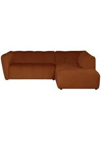 Mid.you Ecksofa , Rostfarben , Textil , Struktur , 230x218 cm , Made in Eu , Wohnzimmer, Sofas & Couches, Wohnlandschaften, Ecksofas