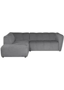Mid.you Ecksofa , Hellgrau , Textil , Struktur , 230x218 cm , Made in Eu , Wohnzimmer, Sofas & Couches, Wohnlandschaften, Ecksofas