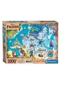 Clementoni Puzzle 1000 Pieces Story Maps Frozen Floor Boden