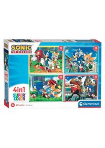 Clementoni Puzzles Sonic 4in1 Boden