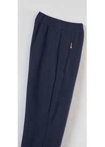 Damen Freizeithose mit breitem Komfortbund in marine ,Größe 50, WITT, 80% Polyacryl, 20% Baumwolle