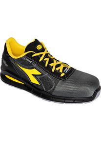Diadora Utility Run Net AB Matryx Low S1PS, calçado de segurança , cor: Cinzento Claro/Preto/Amarelo , tamanho: 44 EU