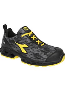 Diadora Utility Shark SI Low S3S, calçado de segurança unisexo , cor: Preto/Cinzento/Amarelo , tamanho: 40 EU