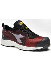 Diadora Utility Fly LT MTX Low S1PL, scarpe di sicurezza , colore: Rosso Scuro/Nero/Bianco , dimensione: 44 EU