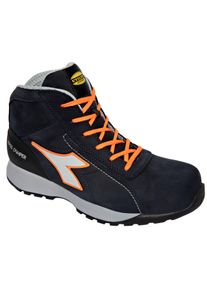 Diadora Utility Glove MDS Mid S3S, safety boots unisex , color: Dark Blue/Neon-Orange , size: 47 EU