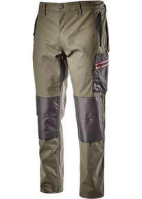 Diadora Utility Stretch Performance, workwear pants , color: Olive/Black , size: L