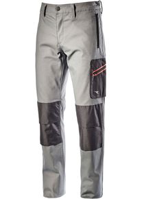 Diadora Utility Stretch Performance, workwear pants , color: Grey/Black , size: S