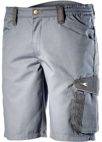 Diadora Utility Poly, workwear shorts , color: Grey/Dark Grey , size: S