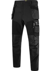 Diadora Utility Multi-Pocket Performance, workwear pants , color: Dark Grey/Black , size: XL