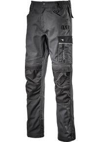 Diadora Utility Easywork Performance, spodnie robocze , kolor: ciemnoszary/czarny , rozmiar: XS